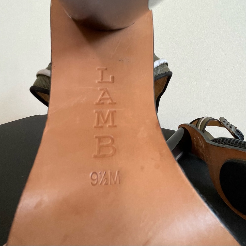 L.A.M.B. Carter Sandal With Lucite Heels - Picture 8 of 9